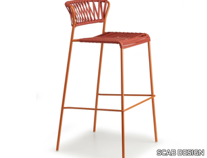 LISA CLUB - Steel and PVC garden stool _ SCAB DESIGN