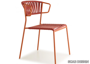 LISA CLUB - Outdoor chair in steel and woven PVC wires _ SCAB DESIGN