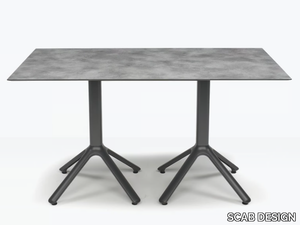 DOUBLE NEMO - Rectangular aluminium table for multiple alignment _ SCAB DESIGN