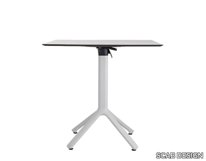 NEMO - Square drop-leaf aluminium table _ SCAB DESIGN