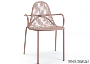 MALVASIA - Metal garden armchair with armrests _ SCAB DESIGN