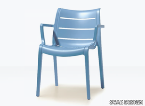 SUNSET - Technopolymer chair with armrests _ SCAB DESIGN