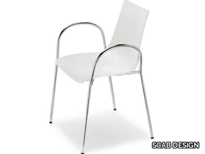 ZEBRA TECNOPOLIMERO - Technopolymer chair with armrests _ SCAB DESIGN