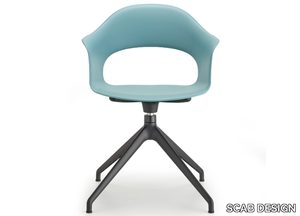 LADY B - Swivel trestle-based technopolymer chair _ SCAB DESIGN