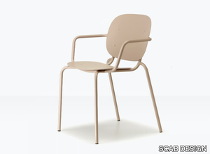 SI-SI - Steel chair with armrests _ SCAB DESIGN