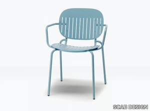 SI-SI BARCODE - Steel chair with armrests _ SCAB DESIGN