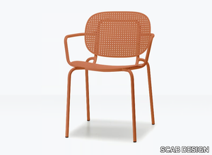 SI-SI DOTS - Steel chair with armrests _ SCAB DESIGN