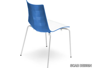 ZEBRA BICOLORE - Stackable steel chair _ SCAB DESIGN