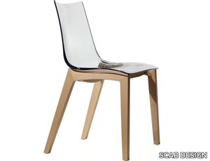 NATURAL ZEBRA ANTISHOCK - Polycarbonate chair _ SCAB DESIGN