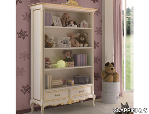 35TH ANNIVERSARY 2099 - Open wooden bookcase with drawers _ SCAPPINI & C