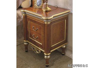 35TH ANNIVERSARY 2742 - Rectangular wooden bedside table with drawers _ SCAPPINI & C