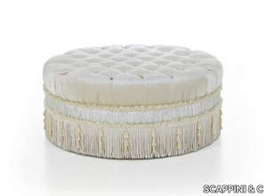 35TH ANNIVERSARY 2960 - Tufted upholstered round fabric pouf _ SCAPPINI & C