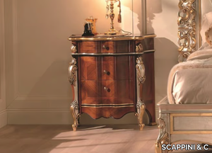 35TH ANNIVERSARY 2042 - Rectangular wooden bedside table with drawers _ SCAPPINI & C