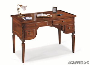 35TH ANNIVERSARY 792 - Rectangular wooden writing desk with drawers _ SCAPPINI & C