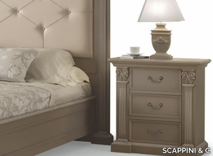 TIMELESS 2672 - Rectangular wooden bedside table with drawers _ SCAPPINI & C