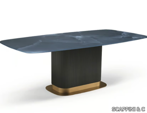 FUTURE N04 - Rectangular wood and glass table _ SCAPPINI & C