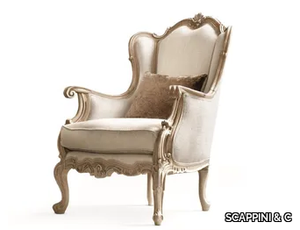 TIMELESS 9870-P - Bergere fabric armchair with armrests _ SCAPPINI & C