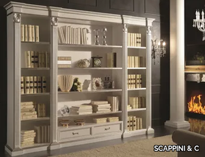 35TH ANNIVERSARY 2005-LIB - Open wooden bookcase with drawers _ SCAPPINI & C