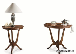 35TH ANNIVERSARY 326- 327 - Round wooden table with 4-star base _ SCAPPINI & C