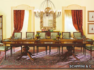35TH ANNIVERSARY 338 RE - Extending rectangular briar dining table _ SCAPPINI & C