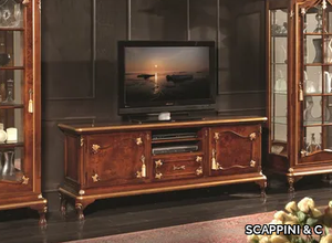 35TH ANNIVERSARY 675 - Low wooden TV cabinet with doors _ SCAPPINI & C