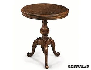 35TH ANNIVERSARY 759 - Round wooden table with 4-star base _ SCAPPINI & C