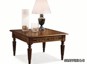 35TH ANNIVERSARY 891 - Square wooden high side table for living room _ SCAPPINI & C