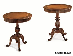 35TH ANNIVERSARY 958/961 - Round wooden living room table with 4-star base _ SCAPPINI & C