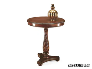 35TH ANNIVERSARY 967 - Round wooden living room table with 3-star base _ SCAPPINI & C