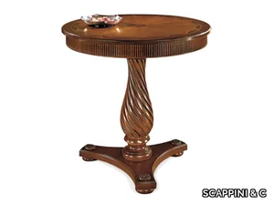 35TH ANNIVERSARY 959 - Round wooden living room table with 3-star base _ SCAPPINI & C