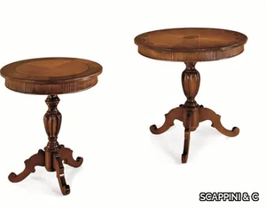 35TH ANNIVERSARY 963/960 - Round wooden living room table with 3-star base _ SCAPPINI & C