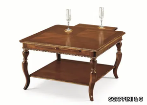 35TH ANNIVERSARY 981 - Square wooden coffee table with storage space _ SCAPPINI & C