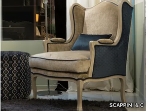 9196 P - Bergere fabric armchair with armrests _ SCAPPINI & C