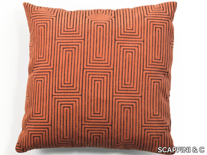 SOFT 50 NA43 - Square geometric fabric cushion _ SCAPPINI & C