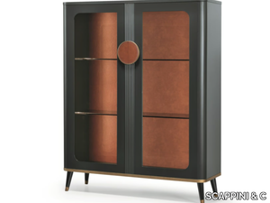 SMART N02 - Wood and glass display cabinet _ SCAPPINI & C