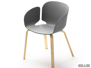 NEST - Polypropylene chair with armrests _ SELLEX