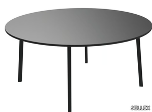 FAST - Folding round steel table _ SELLEX