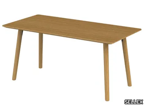 FLY - Rectangular oak table _ SELLEX