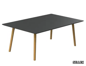 FLY - Rectangular wooden meeting table _ SELLEX