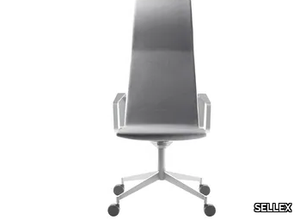 SWING - Fabric office chair with armrests with 4-Spoke base _ SELLEX