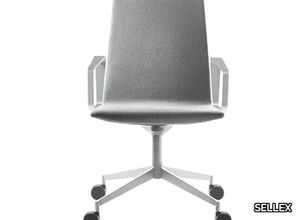 SWING - Fabric office chair with armrests with 4-Spoke base _ SELLEX