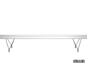 AERO - Modular backless extruded aluminium bench seating _ SELLEX