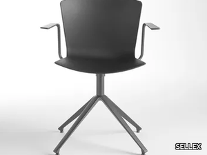 SLAM - Polypropylene chair with armrests _ SELLEX