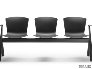 SLAM - Polypropylene beam seating with armrests _ SELLEX