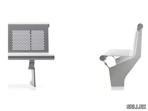 VACANTE - Self-supporting stainless steel beam seating _ SELLEX