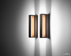 COOL WOOD - LED aluminium and wood Outdoor wall Lamp _ SIMES