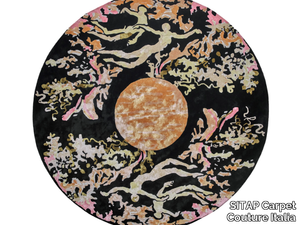 SOL LEVANTE - Patterned round custom fabric rug _ SITAP Carpet Couture Italia