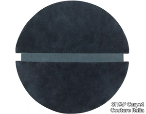 POP ZERO - Solid-color round wool and viscose rug _ SITAP Carpet Couture Italia