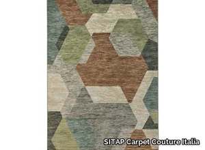 MALIZIA 89877/5250 - Rectangular viscose rug with geometric shapes _ SITAP Carpet Couture Italia