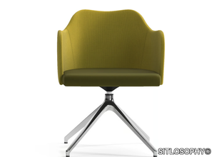 BLITZ - Swivel trestle-based easy chair _ SITLOSOPHY®